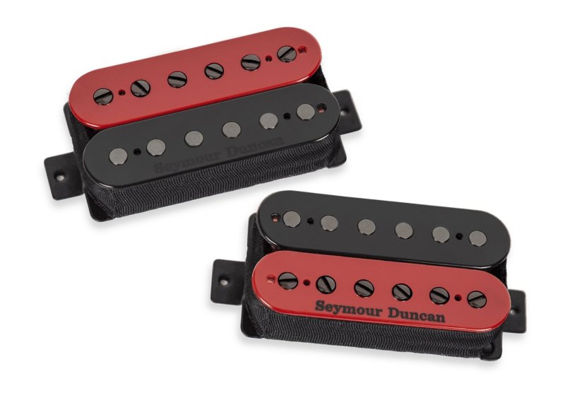 Seymour Duncan - Nazgûl & Sentient Limited Humbucker Pickup Set, Red/Black Zebra #11108-96-RB