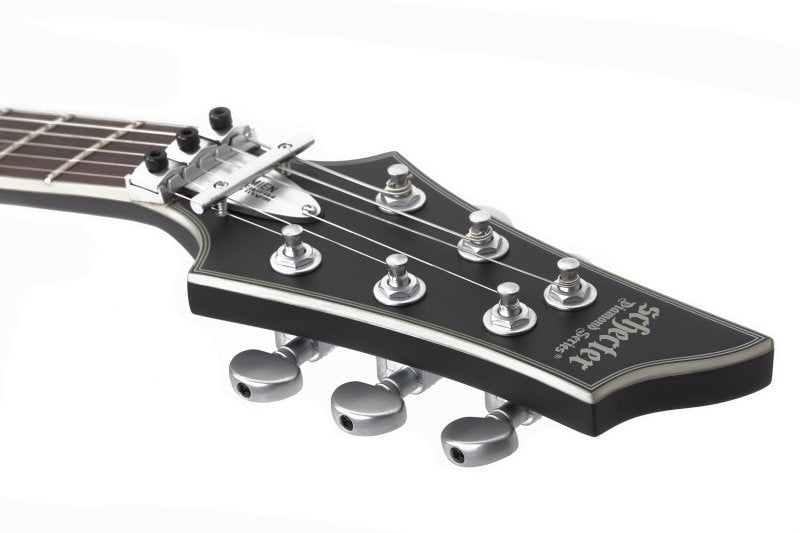 Schecter - Damien Platinum 6 Floyd Rose 6 String Electric Guitar - Satin Black #1183-SHC