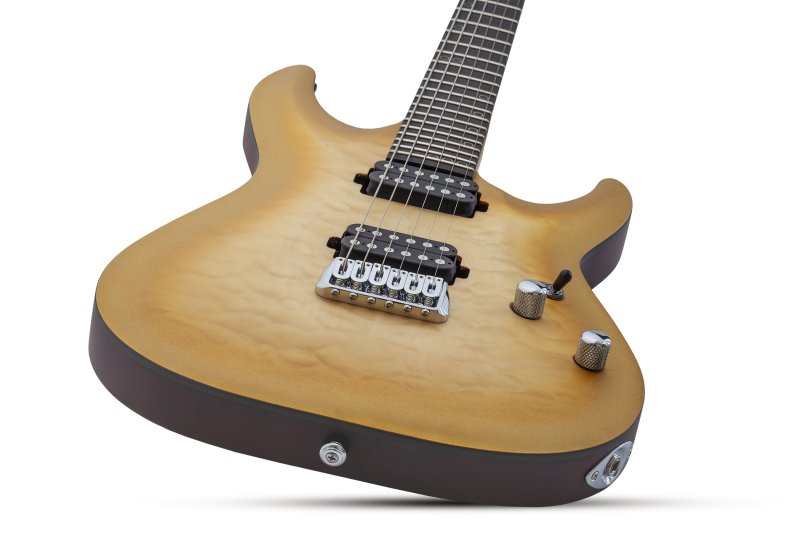 Schecter - Omen Extreme-II Electric Guitar, Natural Gold Burst #1325-SHC