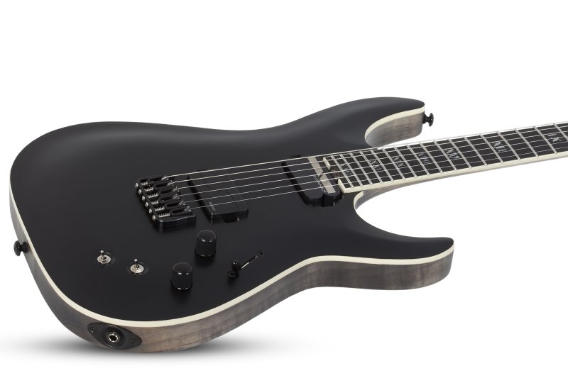 Schecter - C-1 HT S SLS Elite Evil Twin Electric Guitar, Satin Black #1339-SHC