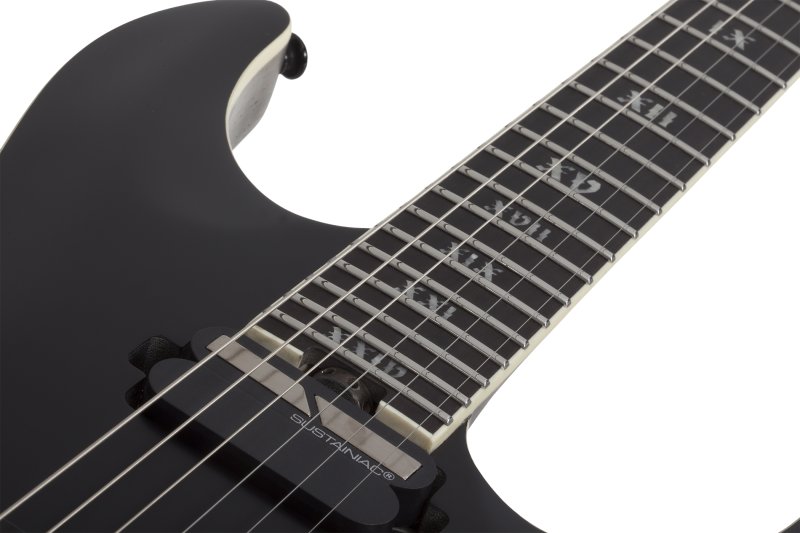 Schecter - C-1 HT S SLS Elite Evil Twin Electric Guitar, Satin Black #1339-SHC