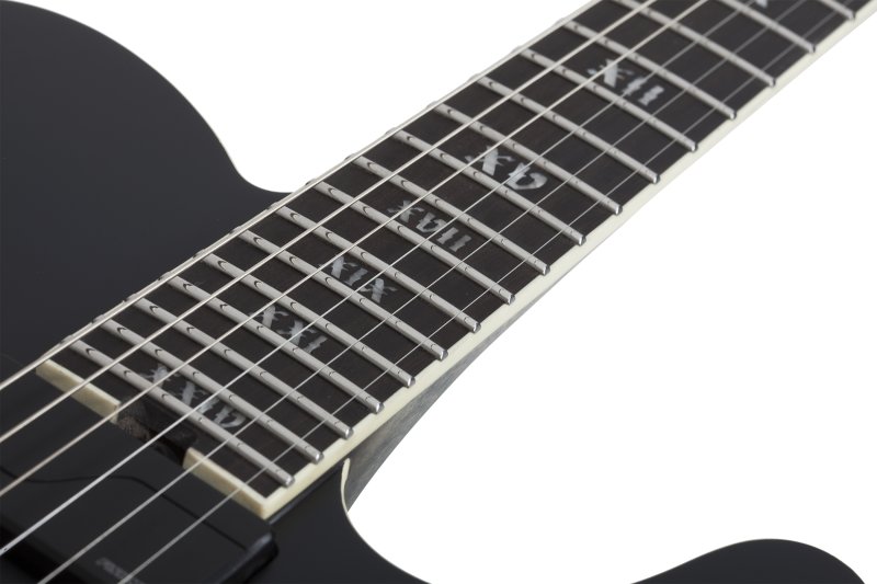 Schecter - PT SLS Evil Twin Electric Guitar, Satin Black #1342-SHC
