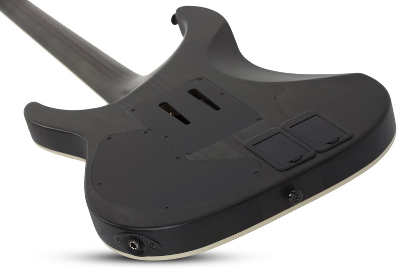 Schecter - Solid Body Electric Guitar with Swamp Ash Body - Satin Black #1348-SHC