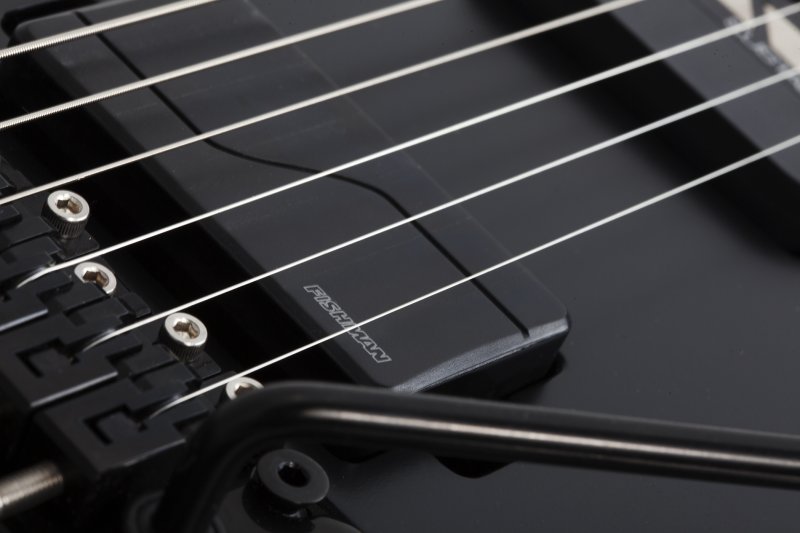 Schecter - Solid Body Electric Guitar with Swamp Ash Body - Satin Black #1348-SHC