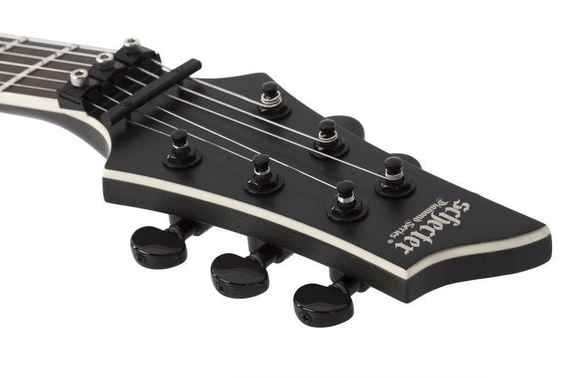 Schecter - Solid Body Electric Guitar with Swamp Ash Body - Satin Black #1348-SHC
