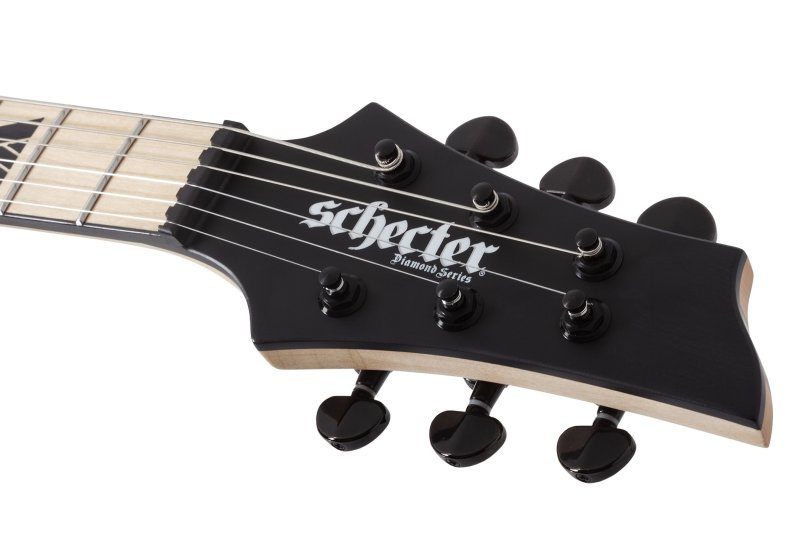 Schecter - C-1 SLS Custom Electric Guitar, Satin Black #1382-SHC