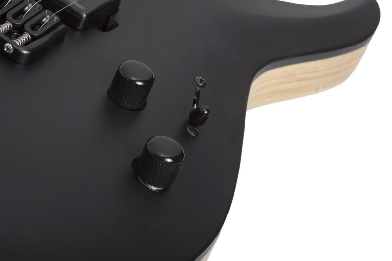 Schecter - C-1 SLS Custom Electric Guitar, Satin Black #1382-SHC