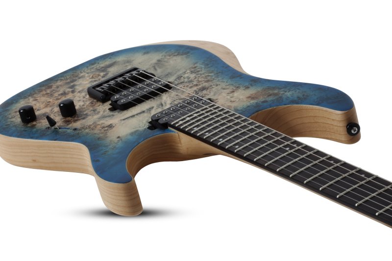 Schecter - Reaper-6 Solid Body Electric Guitar, Satin Sky Burst #1501-SHC