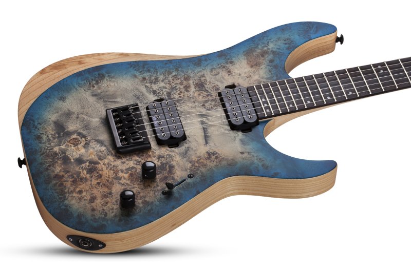 Schecter - Reaper-6 Solid Body Electric Guitar, Satin Sky Burst #1501-SHC