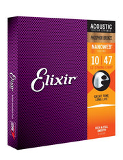 Elixir - 12-String Light Acoustic Phosphor Bronze With Nanoweb Coating .010 - .047 & .010 - .027 #16152