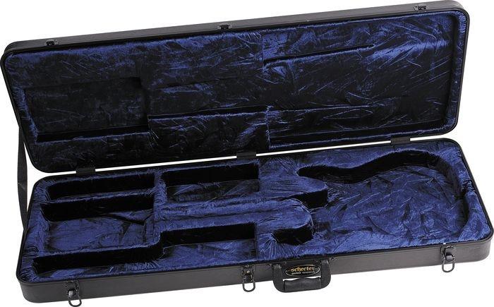 Schecter - Hardcase for C-Shape Electric Guitar, Black/Blue Interior #1620-SHC