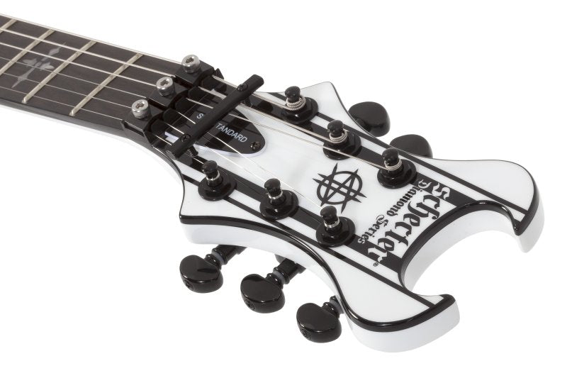 Schecter - Synyster Standard Electric Guitar, Gloss White w/Black Pinstripes #1746-SHC