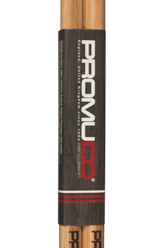 Promuco - American Hickory Drumsticks - 7A, Nylon Tip #1801N7AX