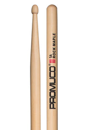 Promuco - Rock Maple Drumsticks - 5A, Wood Tip #18025AX