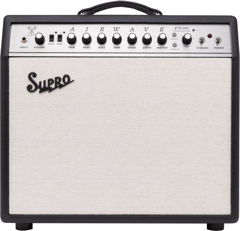 Supro - Ampli combo à lampes 25 W 1x12 po avec Two Notes DynIR, tolex noir #1825R