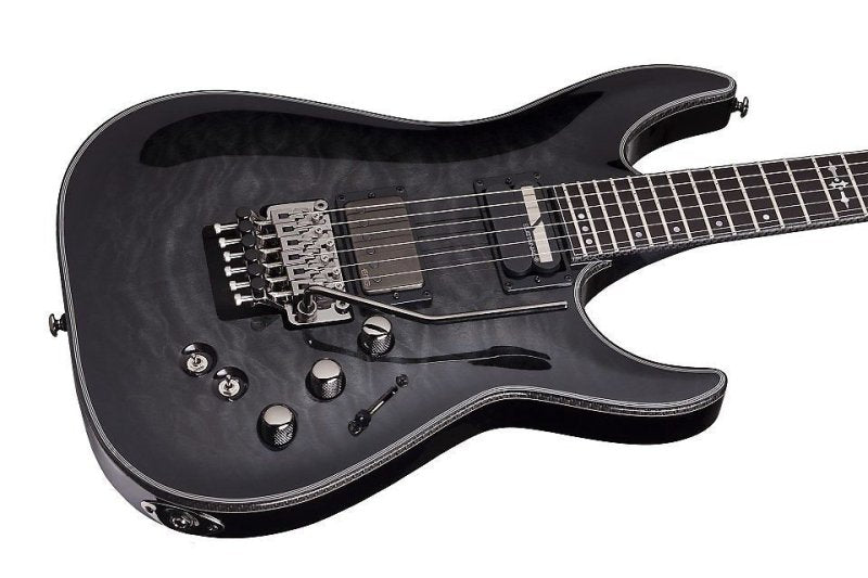 Schecter - Hellraiser Hybrid C-1 with Floyd Rose and Sustainiac, Trans Black Burst #1957-SHC