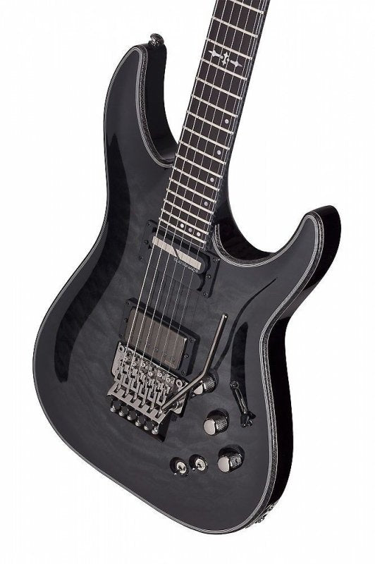 Schecter - Hellraiser Hybrid C-1 with Floyd Rose and Sustainiac, Trans Black Burst #1957-SHC