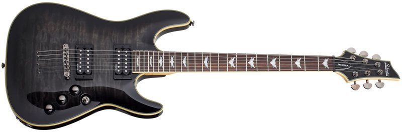 Schecter - Omen Extreme-6 String Electric Guitar - See-Thru Black #2025-SHC
