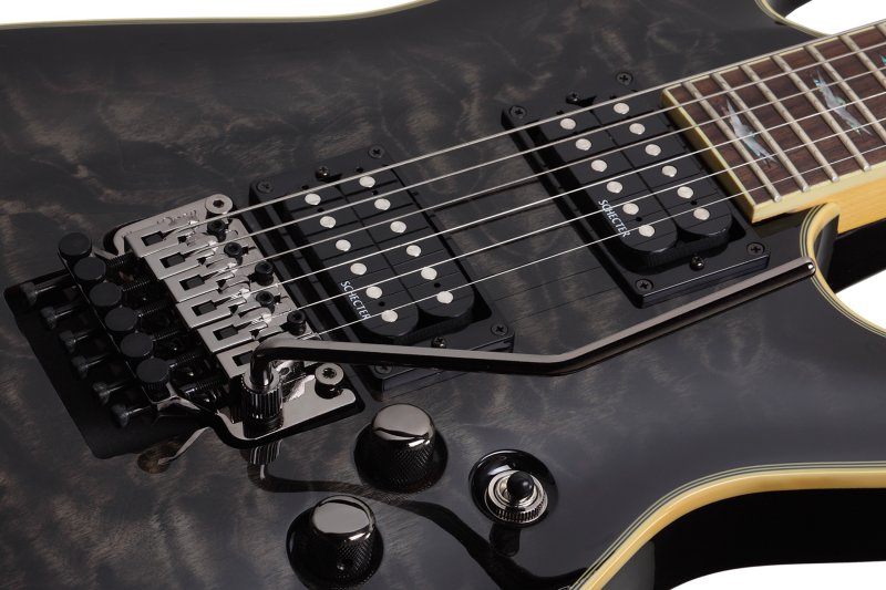 Schecter - Omen Extreme-6 FR 6 String Electric Guitar - See-Thru Black #2027-SHC
