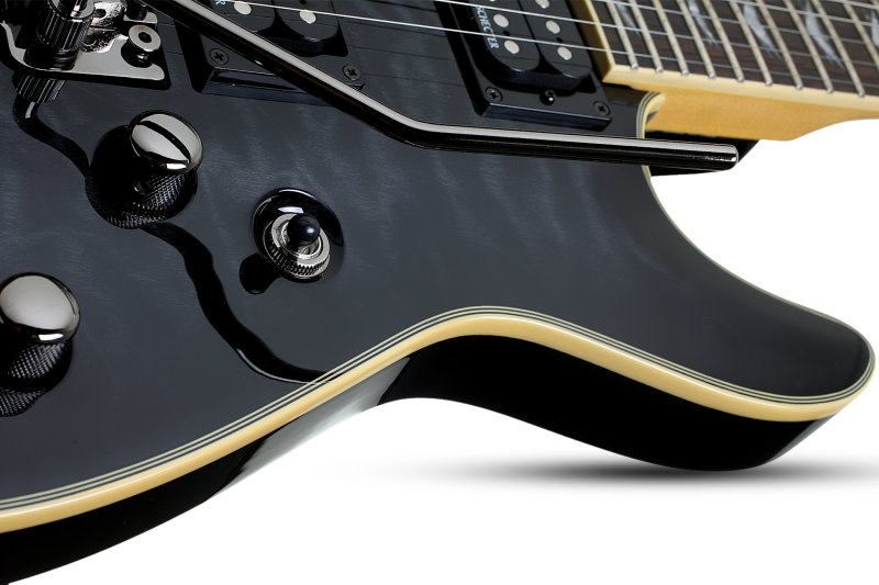 Schecter - Omen Extreme-6 FR 6 String Electric Guitar - See-Thru Black #2027-SHC