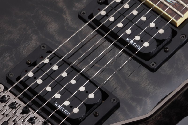 Schecter - Omen Extreme-6 FR 6 String Electric Guitar - See-Thru Black #2027-SHC