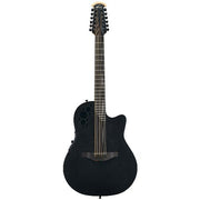 Ovation - Elite 12 string Acoustic / Electric Guitar, Black #2058TX-5