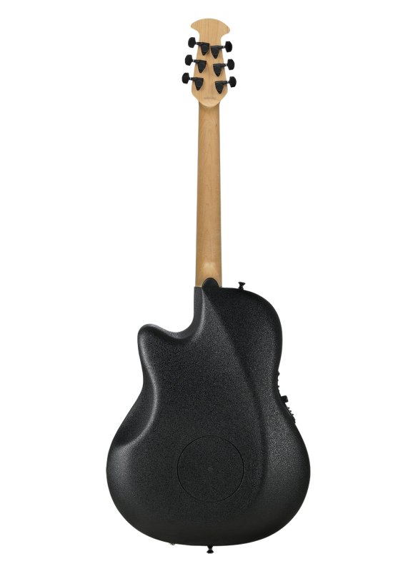 Ovation - Elite TX Deep Contour Acoustic-Electric Guitar - Textured Black #2078TX-5