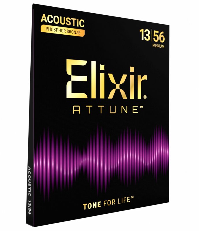 Elixir - Attune Phosphor Bronze Acoustic Guitar Strings Medium 013-053 #21102