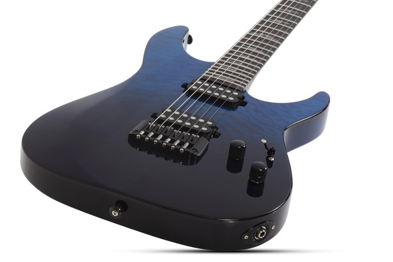 Schecter - Reaper-6 Elite Electric Guitar, Deep Ocean Blue #2186-SHC