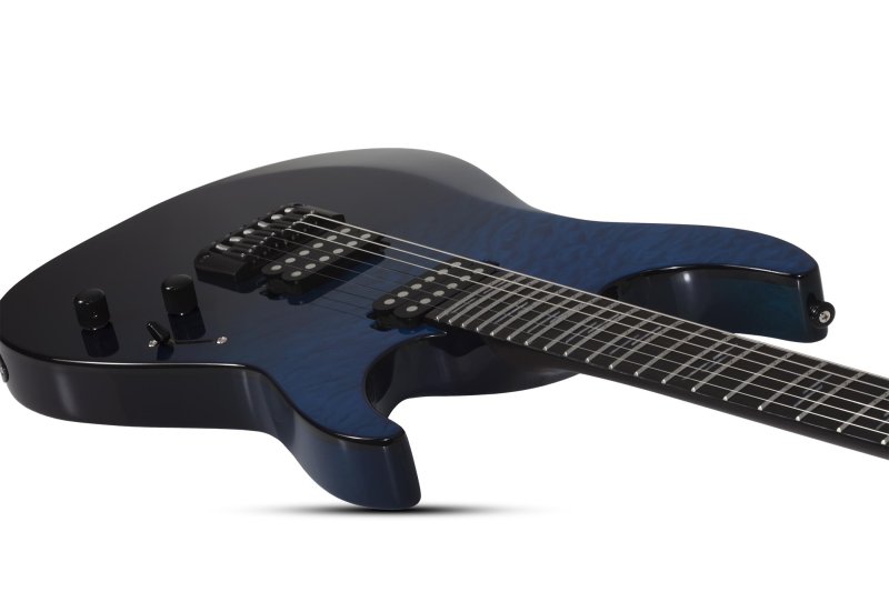Schecter - Reaper-6 Elite Electric Guitar, Deep Ocean Blue #2186-SHC