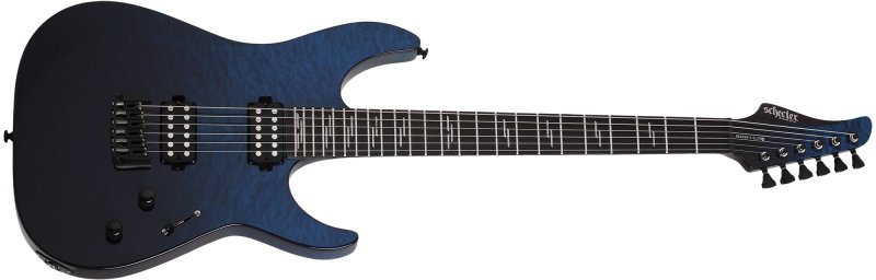 Schecter - Reaper-6 Elite Electric Guitar, Deep Ocean Blue #2186-SHC