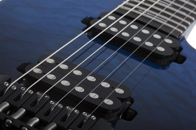 Schecter - Reaper-6 Elite Electric Guitar, Deep Ocean Blue #2186-SHC