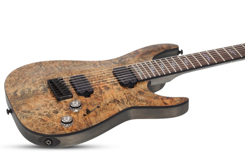 Schecter - Omen Elite-7 7-String Electric Guitar, Charcoal #2457-SHC