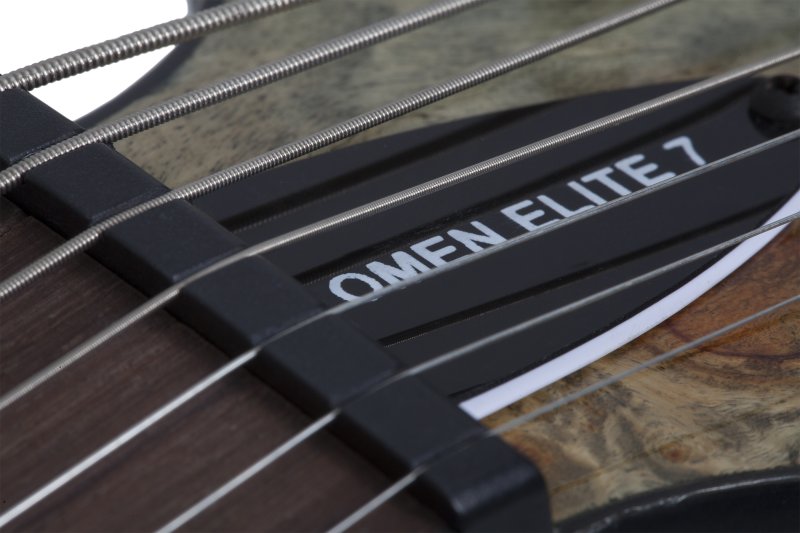 Schecter - Omen Elite-7 7-String Electric Guitar, Charcoal #2457-SHC