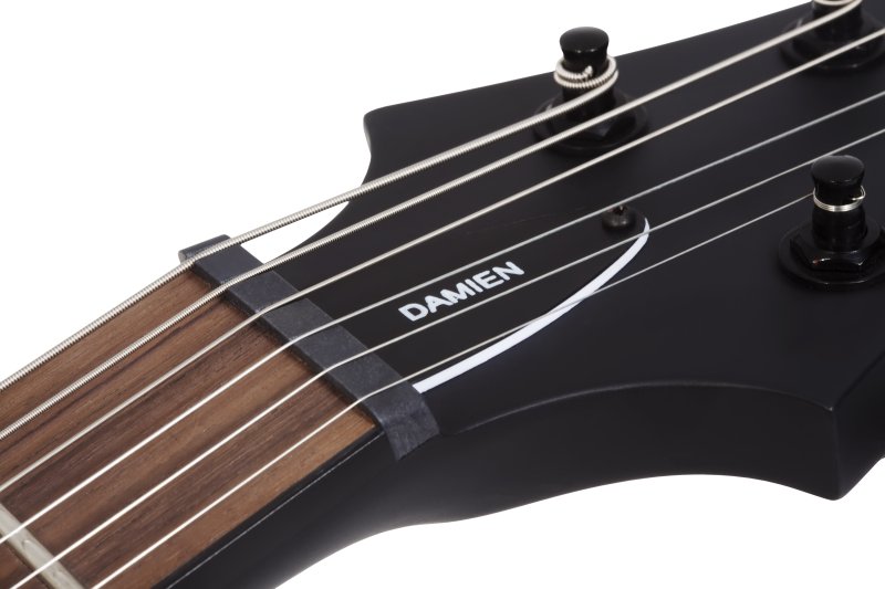 Schecter - Damien-6 Electric Guitar, Satin Black #2470-SHC