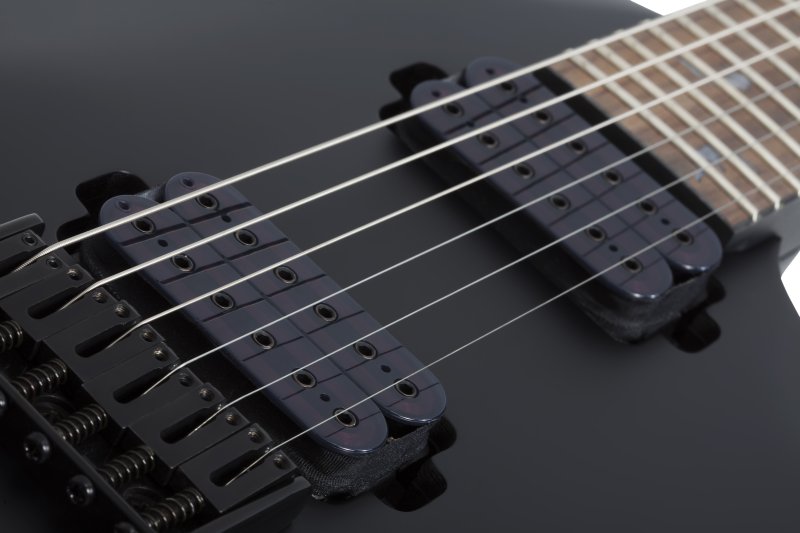 Schecter - Damien-6 Electric Guitar, Satin Black #2470-SHC