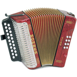 Hohner - 1600/2 Erica Diatonic Accordion in the key of A/D #3000AR