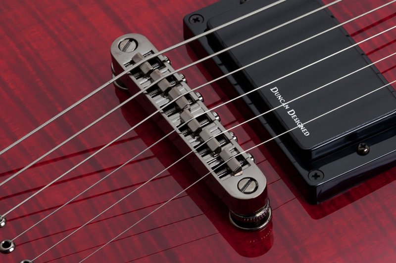 Schecter - Demon-6 Electric Guitar, Crimson Red Burst #3245-SHC