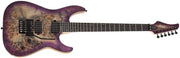 Schecter - C-6 Fr Pro Electric Guitar Burl Top, Coil Split Tap, Aurora Burst #3633-SHC
