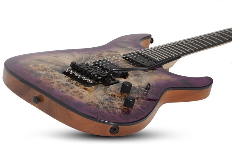 Schecter - C-6 Fr Pro Electric Guitar Burl Top, Coil Split Tap, Aurora Burst #3633-SHC