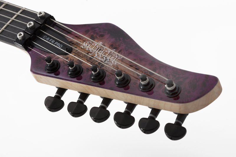 Schecter - C-6 Fr Pro Electric Guitar Burl Top, Coil Split Tap, Aurora Burst #3633-SHC