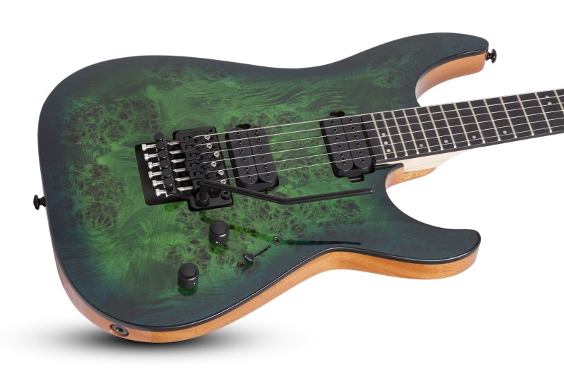Schecter - Pro FR Electric Guitar Aqua Burst #3635-SHC