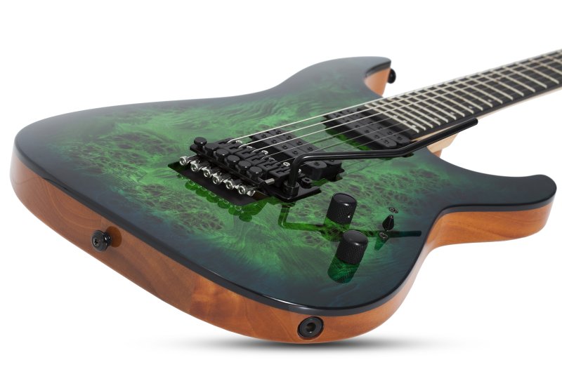 Schecter - Pro FR Electric Guitar Aqua Burst #3635-SHC