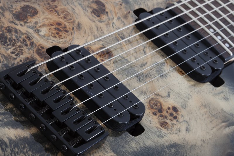 Schecter - C-7 Pro 7-String Electric Guitar, Charcoal Burst #3637-SHC