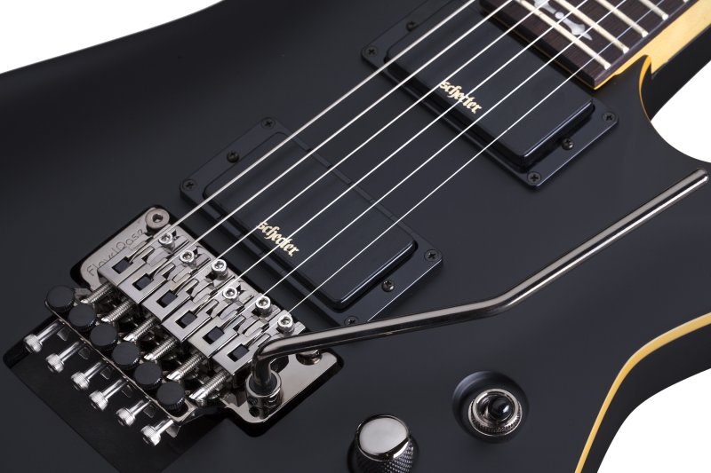 Schecter - 6-String Solid-Body Electric Guitar, Aged Black Satin #3661-SHC