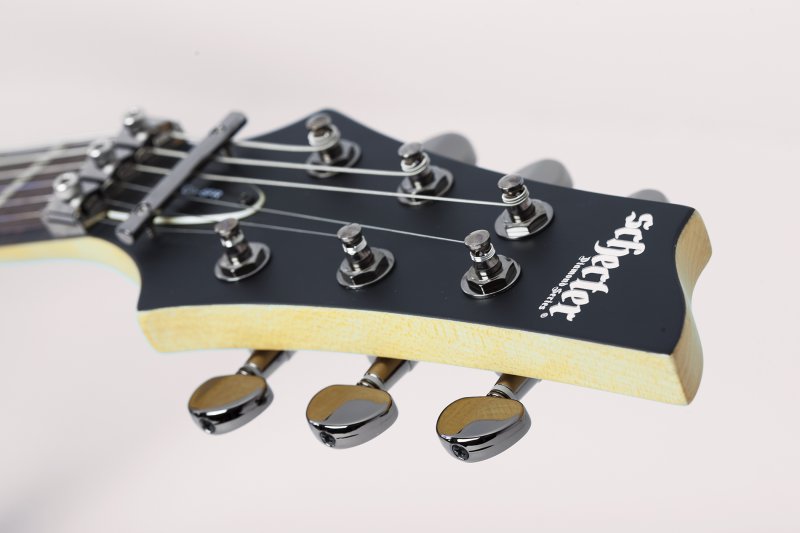 Schecter - 6-String Solid-Body Electric Guitar, Aged Black Satin #3661-SHC