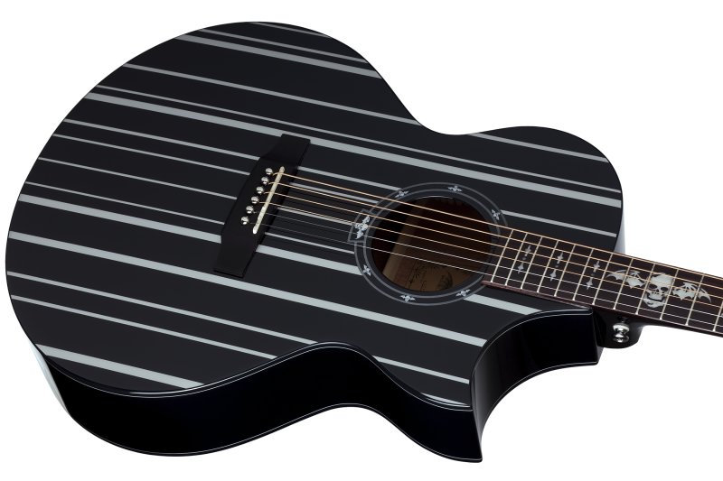 Schecter - Synyster Gates-AC GA SC-6 String Acoustic Guitar - Black #3700-SHC