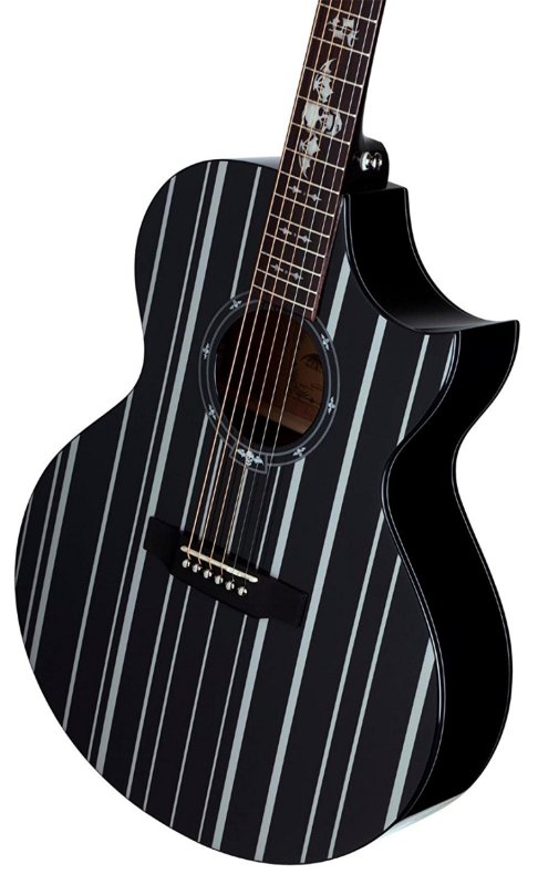 Schecter - Synyster Gates-AC GA SC-6 String Acoustic Guitar - Black #3700-SHC