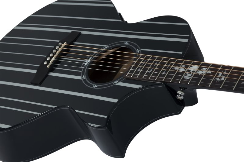 Schecter - Synyster Gates-AC GA SC-6 String Acoustic Guitar - Black #3700-SHC
