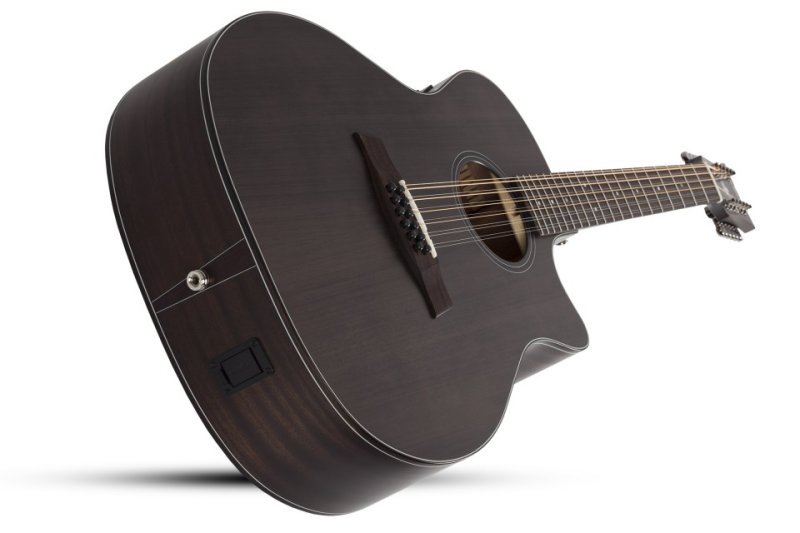 Schecter - Orleans Studio-12 Acoustic Guitar in Satin See Thru Black Finish #3714-SHC